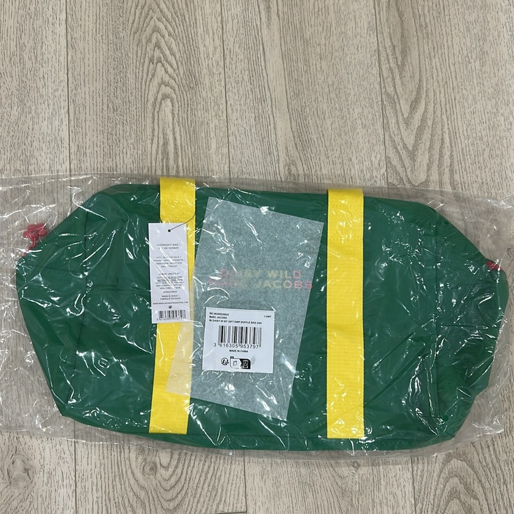 Marc Jacobs Green and Yellow Duffle Bag - Picture 2 of 10